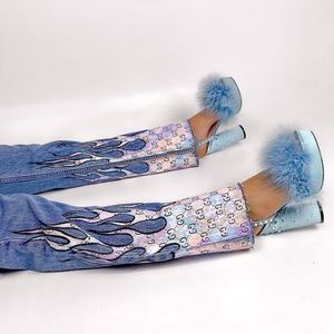 Custom denim Levi jeans